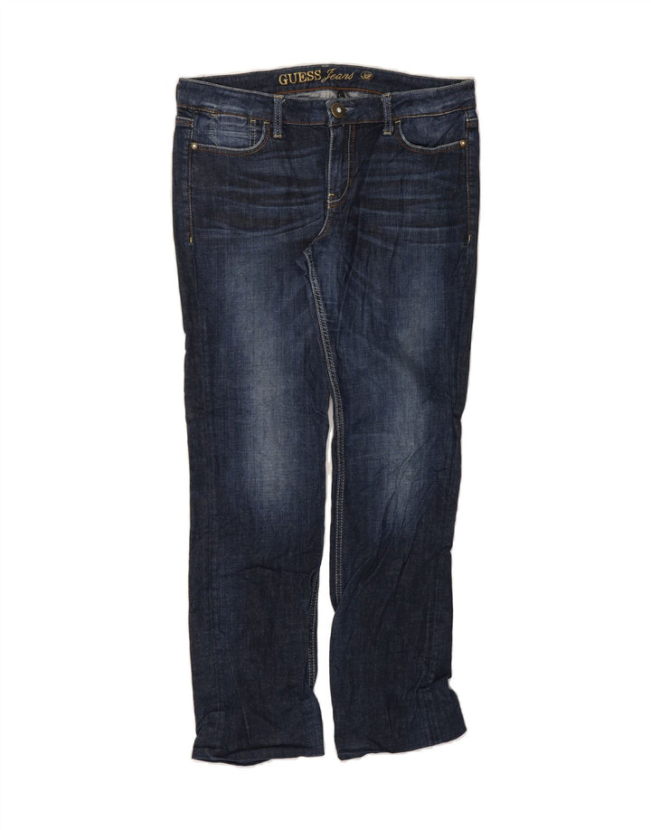 GUESS Womens Straight Jeans W32 L30 Navy Blue Vintage Guess and Second-Hand Guess from Messina Hembry 