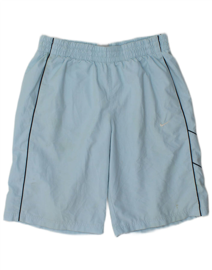 Pantaloncini sportivi Nike da uomo in poliestere blu medio