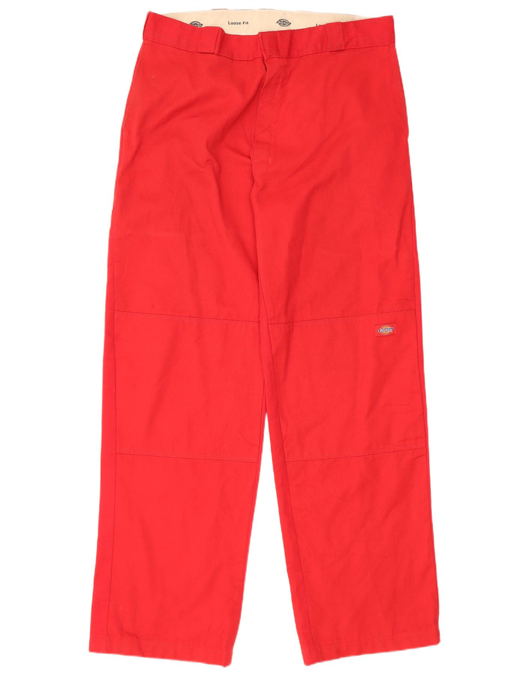 Pantaloni cargo da uomo larghi Dickies W36 L33 poliestere rosso