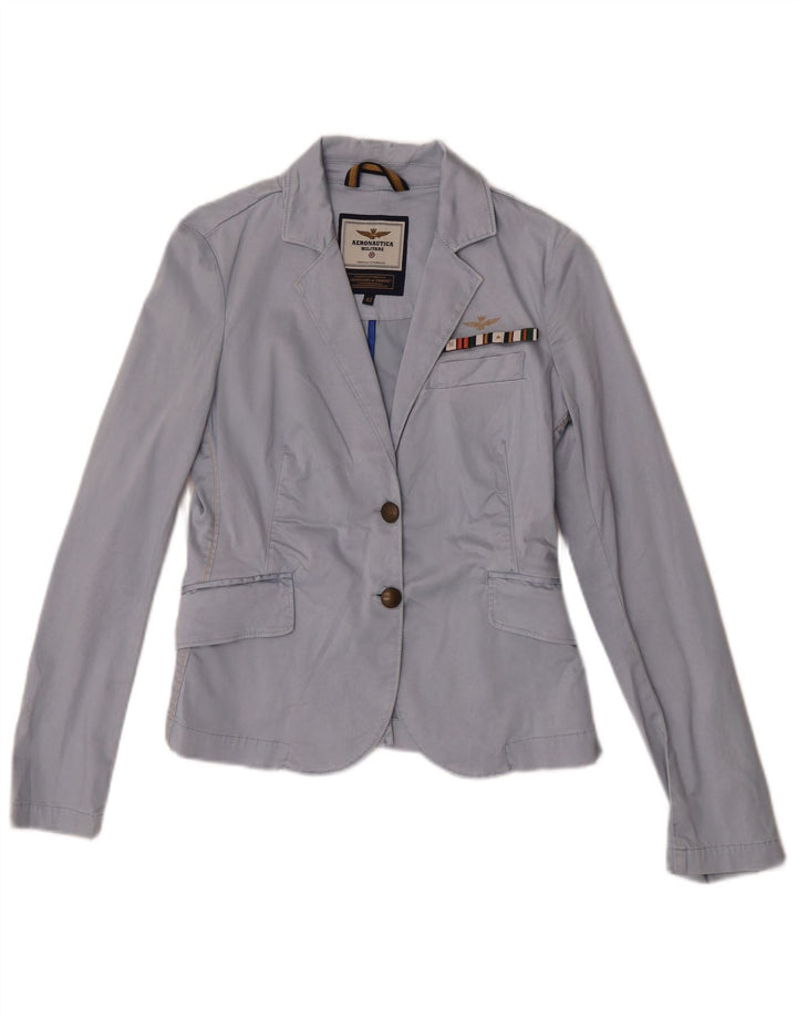 Giacca Blazer a 2 Bottoni da Donna Aeronautica Militare IT 42 Blu Medio