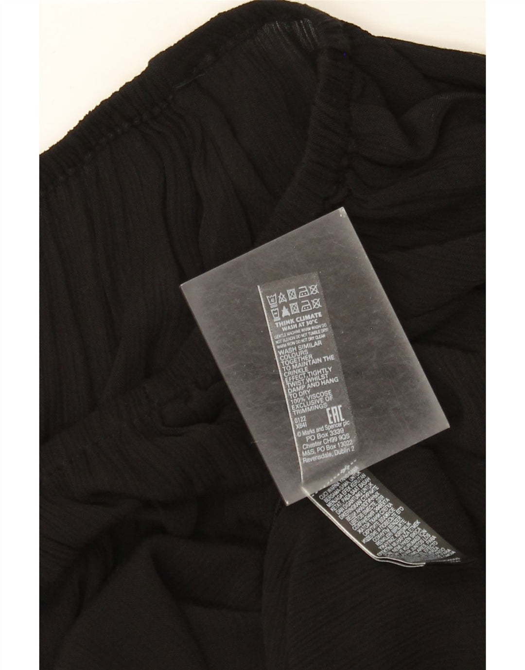 Abito a trapezio da donna Marks & Spencer UK 14 grande in viscosa nera