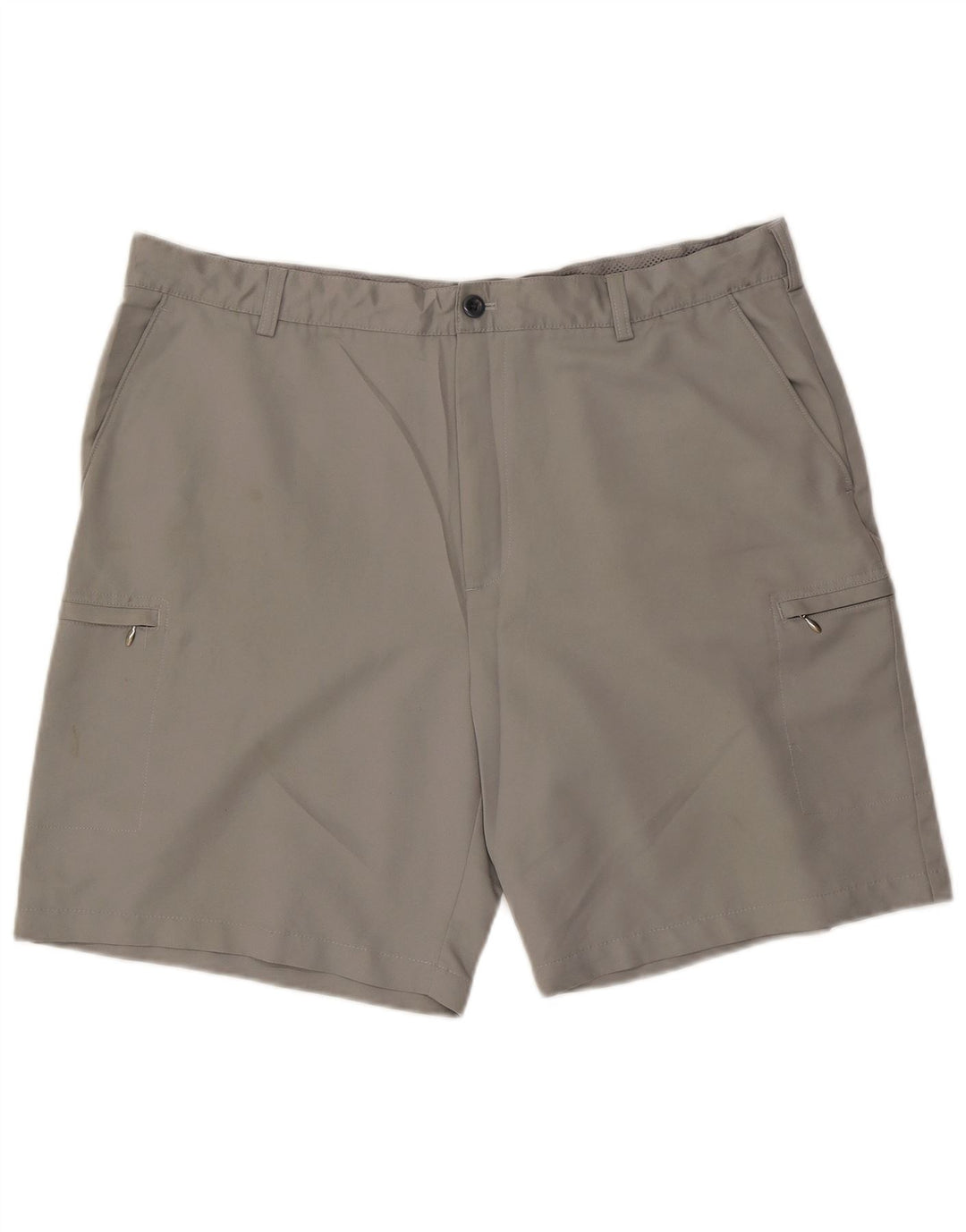 Pantaloncini cargo da uomo Izod W40 XL poliestere grigio