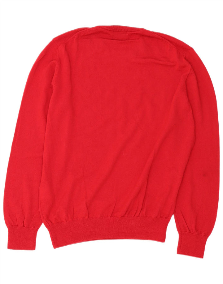 Maglione da uomo girocollo Refrigiwear XL in lana rossa