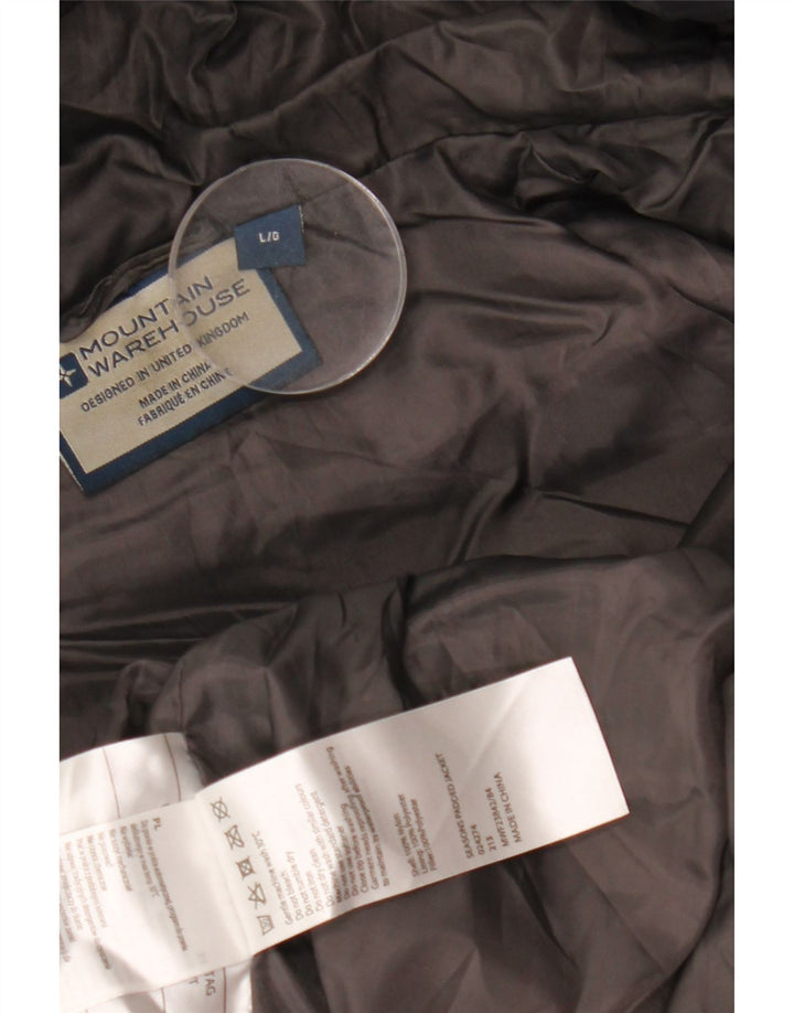 MOUNTAIN WAREHOUSE Giacca imbottita con cappuccio da uomo UK 40 Large Black Colourblock