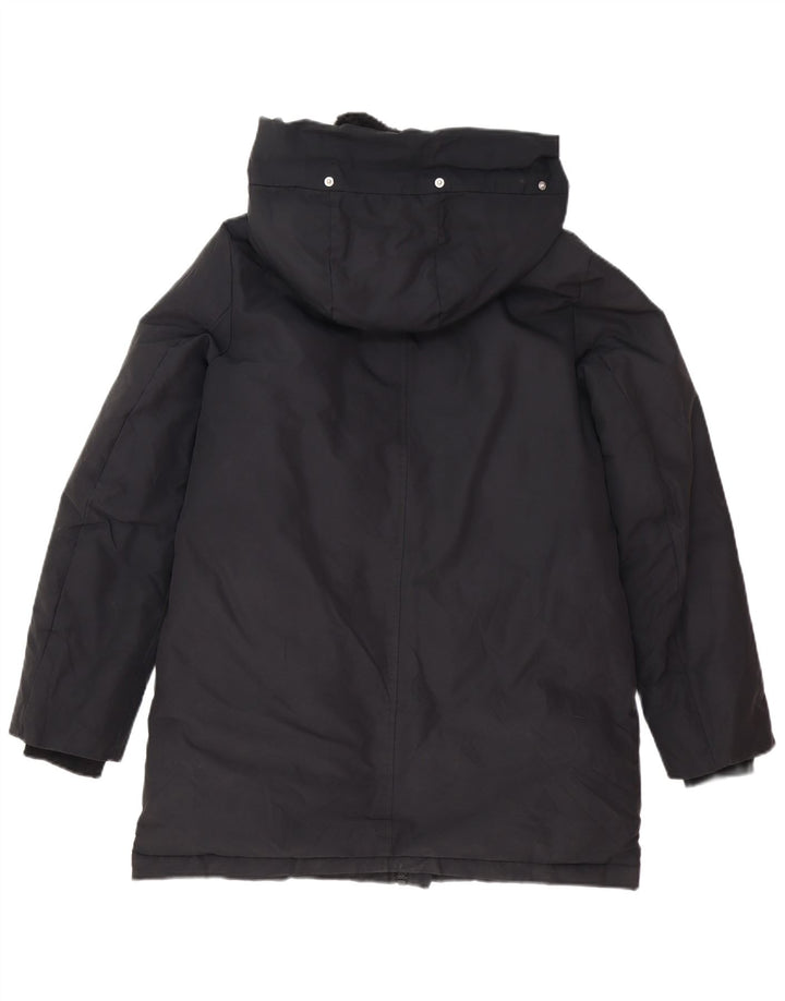 Giacca Parka con cappuccio da donna Zara UK 6 XS poliestere nero