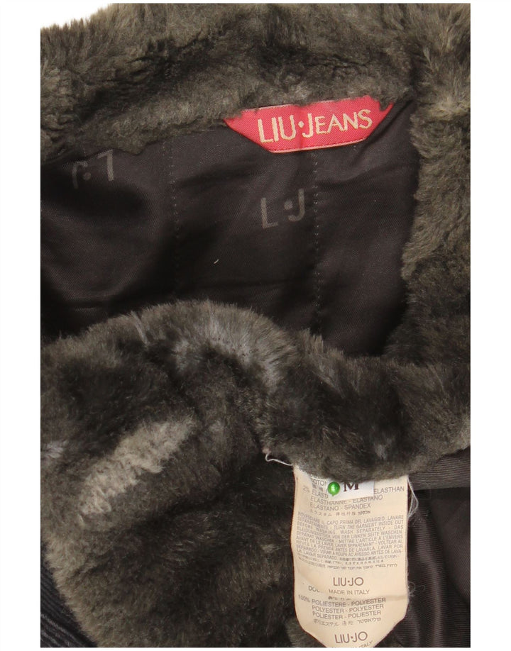 Giacca in velluto a coste da donna Liu Jo UK 14 Cotone grigio medio
