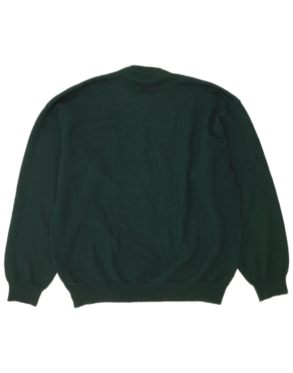 Maglione maglione girocollo da uomo Barisal 2XL lana a righe verdi