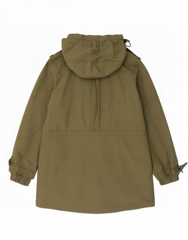 Giacca militare con cappuccio da donna Gap UK 16 Large Green Cotton