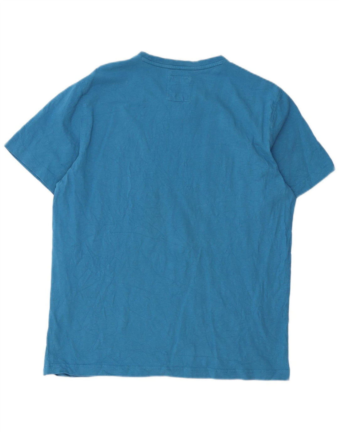 CREW CLOTHING T-shirt da uomo Top Large in cotone blu