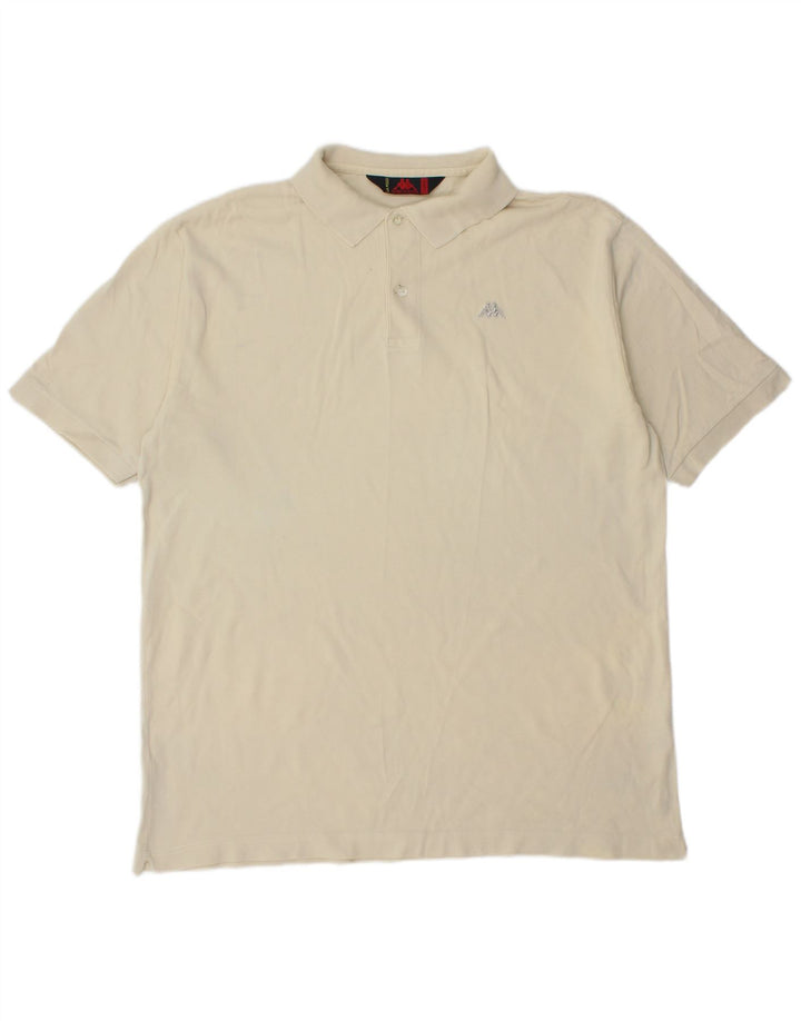 Polo Kappa Uomo XL Cotone Bianco