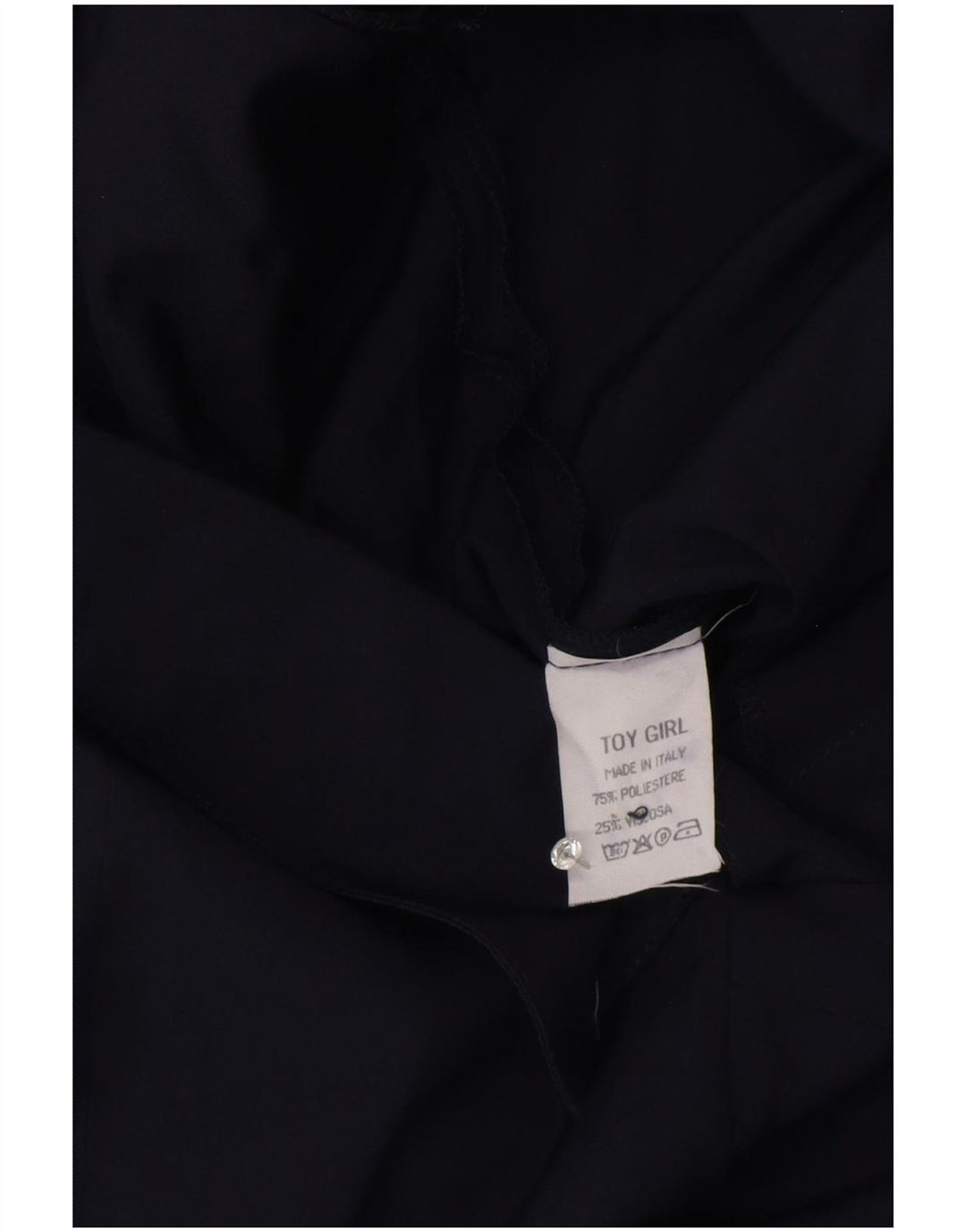 Tutina corta da donna vintage UK 12 poliestere medio blu navy