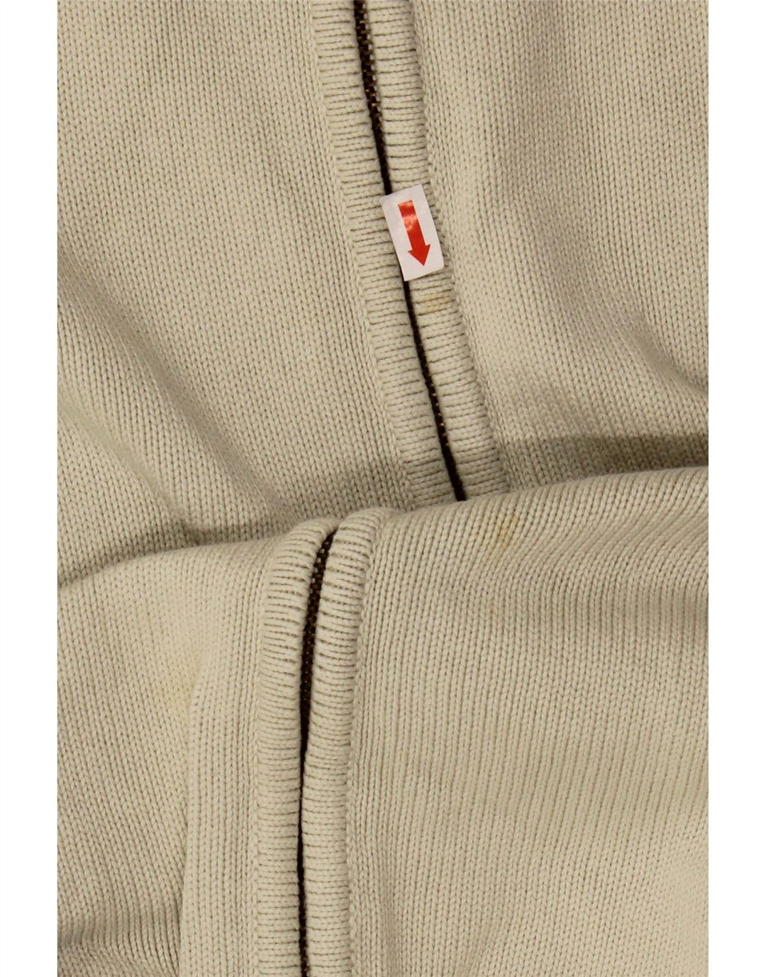 Maglione cardigan da uomo Zara XL in cotone bianco sporco