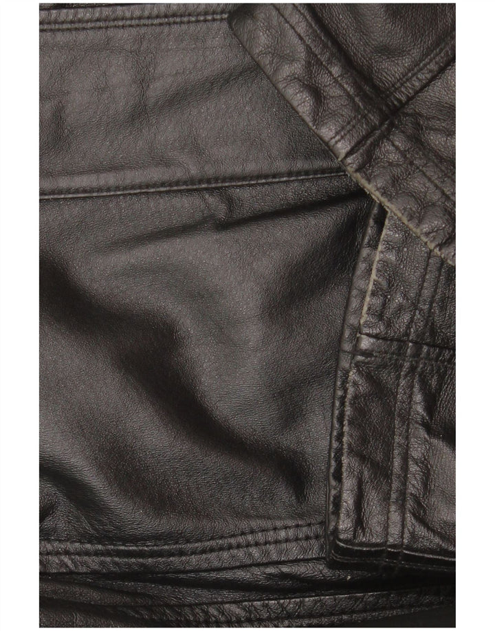 Giacca in pelle da uomo Canda IT 52 XL in pelle nera