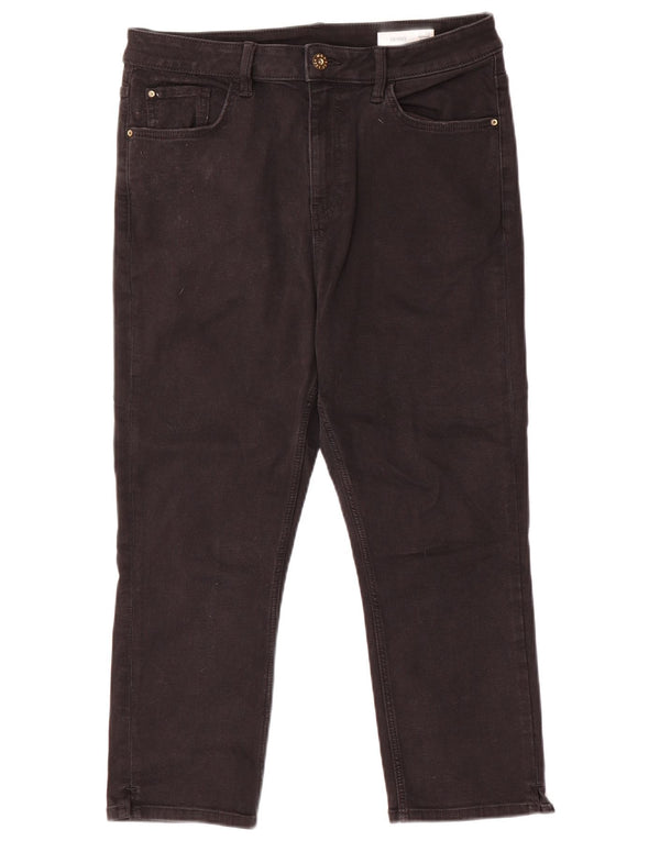 Jeans skinny a vita alta da donna Marks & Spencer UK 14 Large W32 L22 Nero