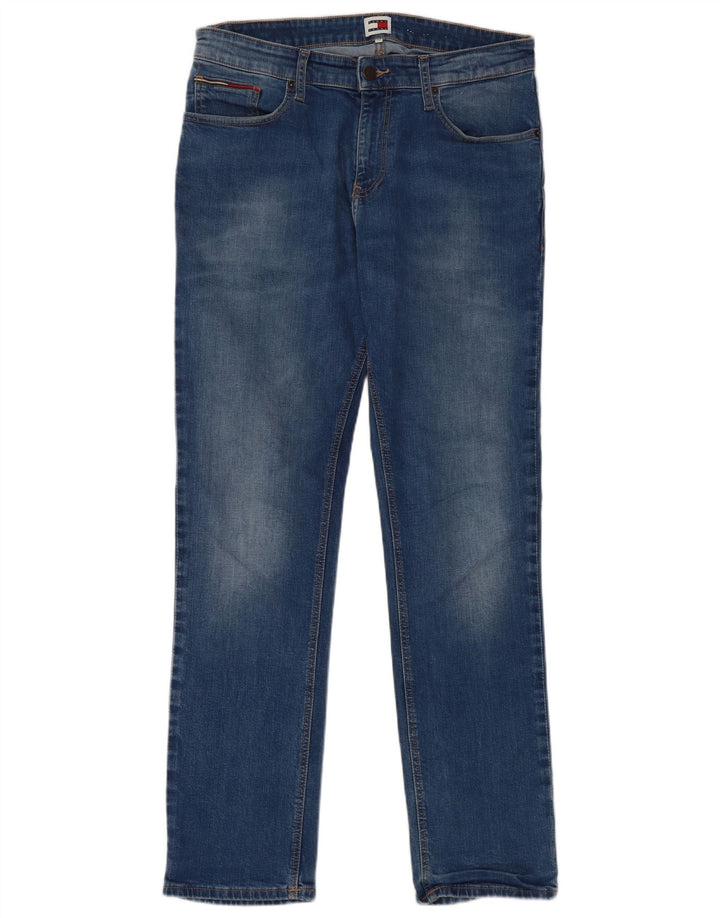 Jeans slim da uomo Tommy Hilfiger W32 L32 cotone blu