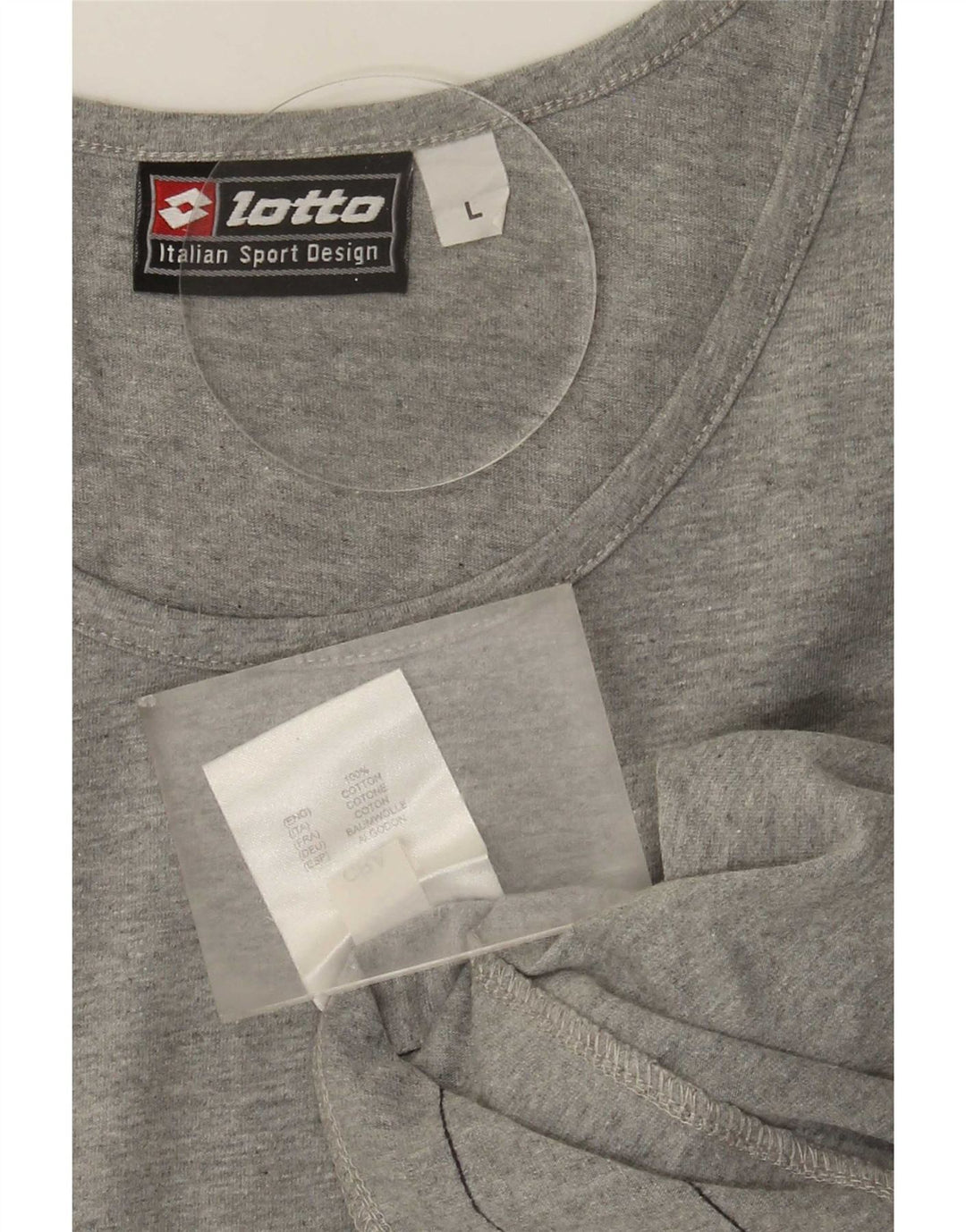 Lotto Canotta da uomo grande in cotone grigio