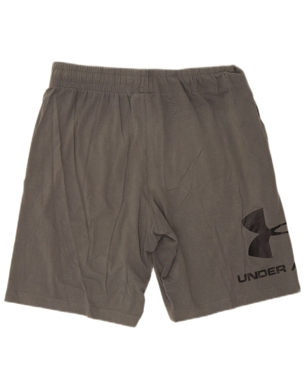 Pantaloncini sportivi grafici da uomo Under Armour grandi grigi