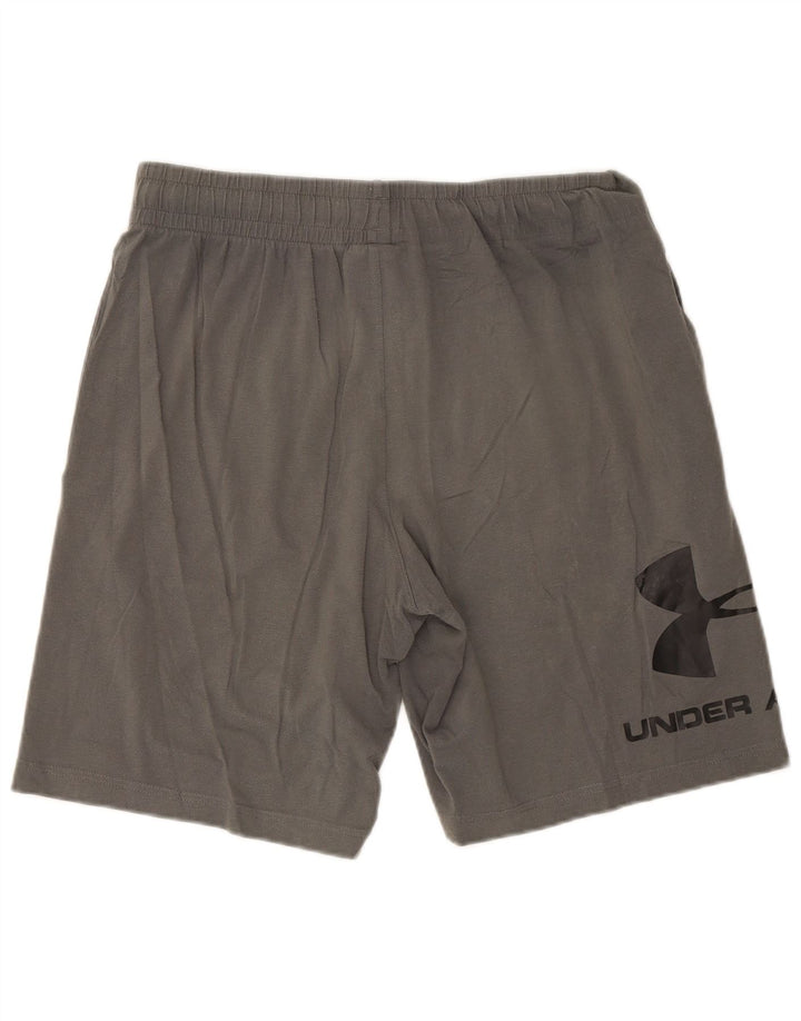 Pantaloncini sportivi grafici da uomo Under Armour grandi grigi