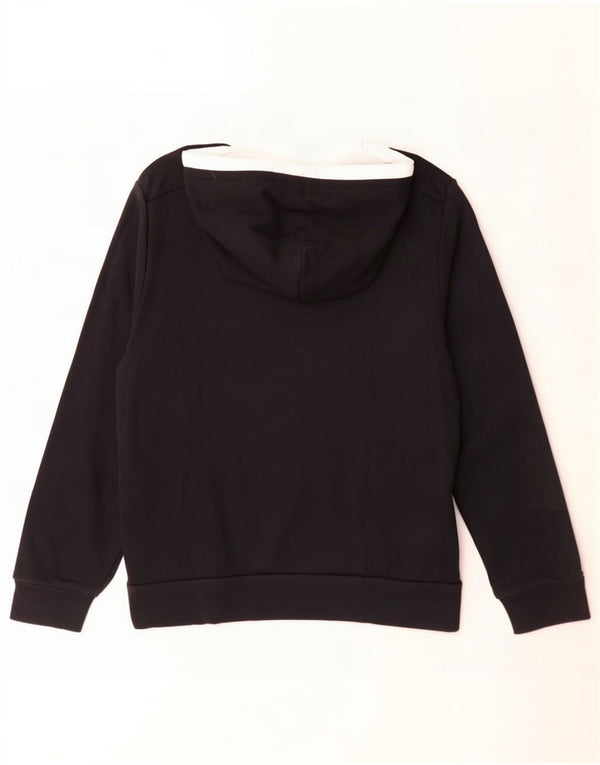 Felpa con cappuccio grafica da donna Lotto UK 14 Cotone color block medio nero
