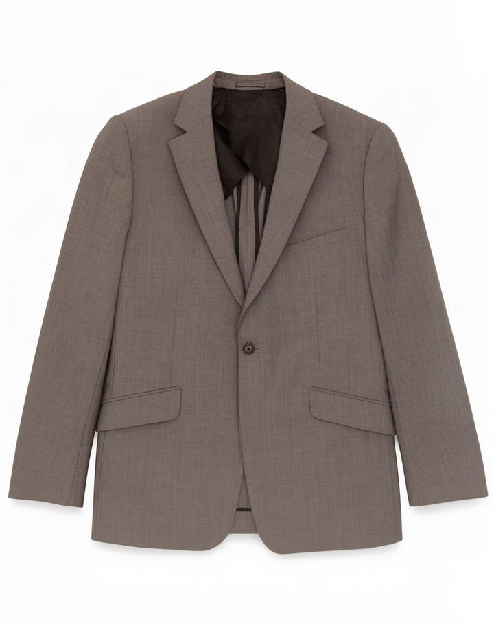 Giacca blazer da uomo a 1 bottone Reiss UK 42 XL lana grigia