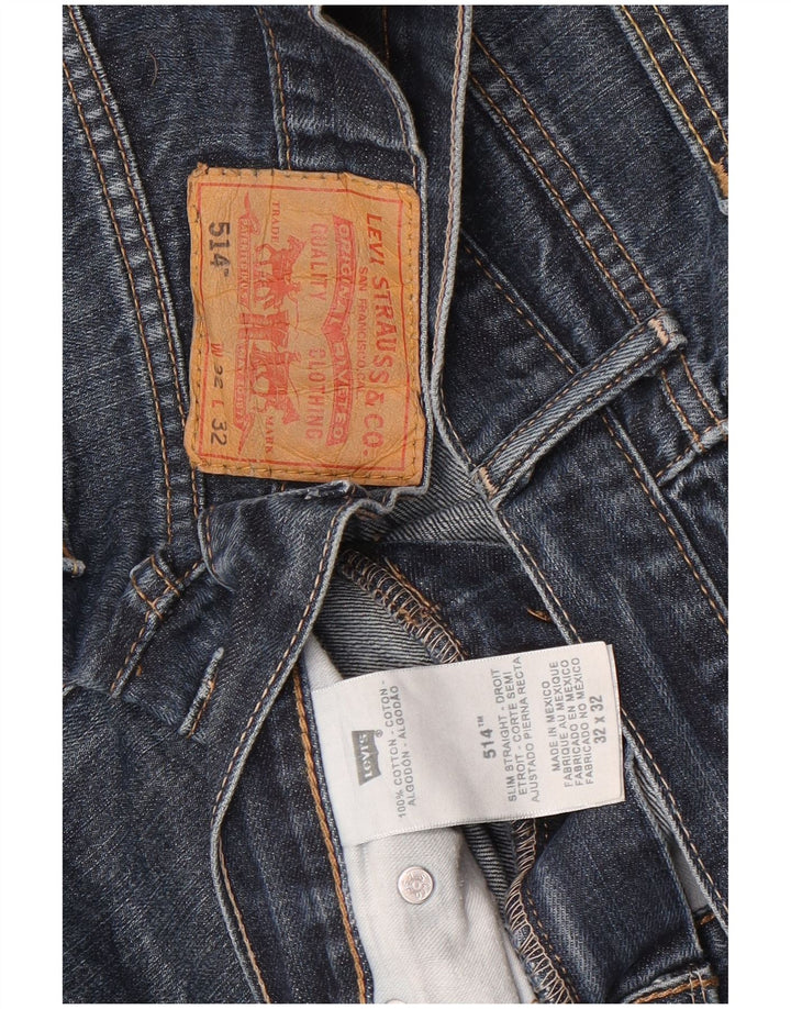 Levi's Uomo 514 Jeans dritti W32 L32 Cotone Blu