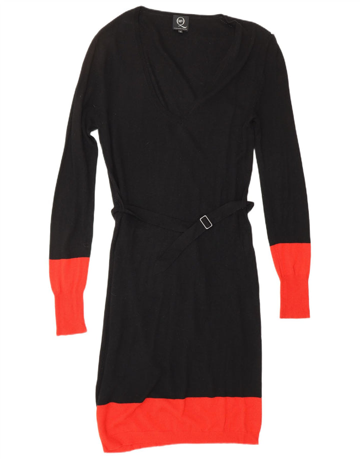 ALEXANDER MCQUEEN Abito maglione da donna IT 42 Designer in viscosa nero medio