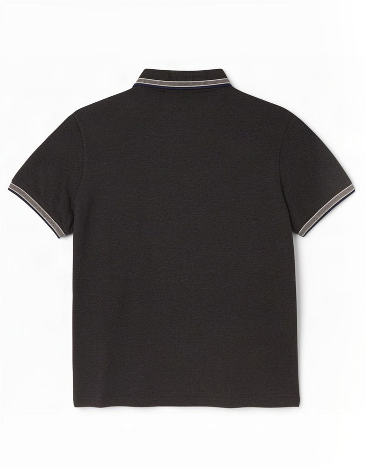 Polo da uomo Hugo Boss grande in cotone grigio