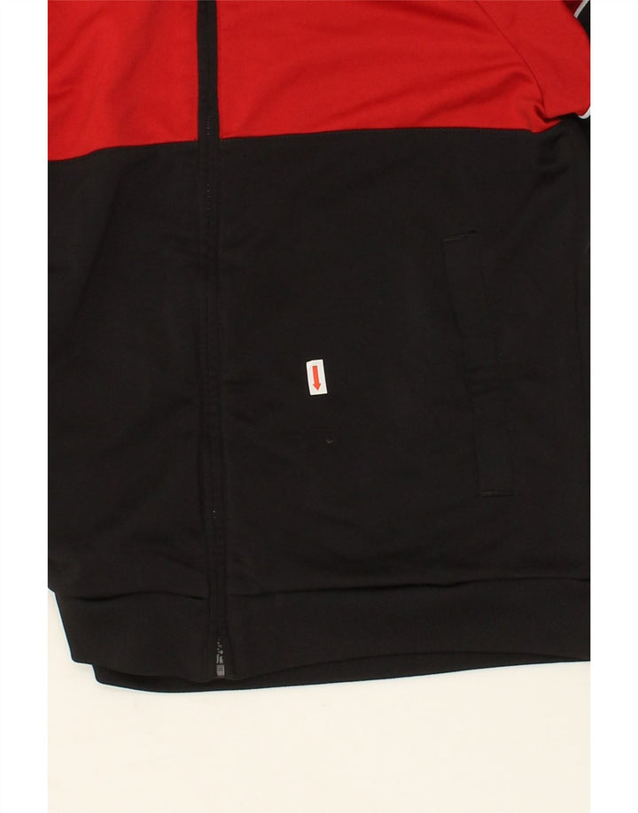 ADIDAS Boys Tracksuit Top Jacket 11-12 Years Medium Black Colourblock Vintage Adidas and Second-Hand Adidas from Messina Hembry 