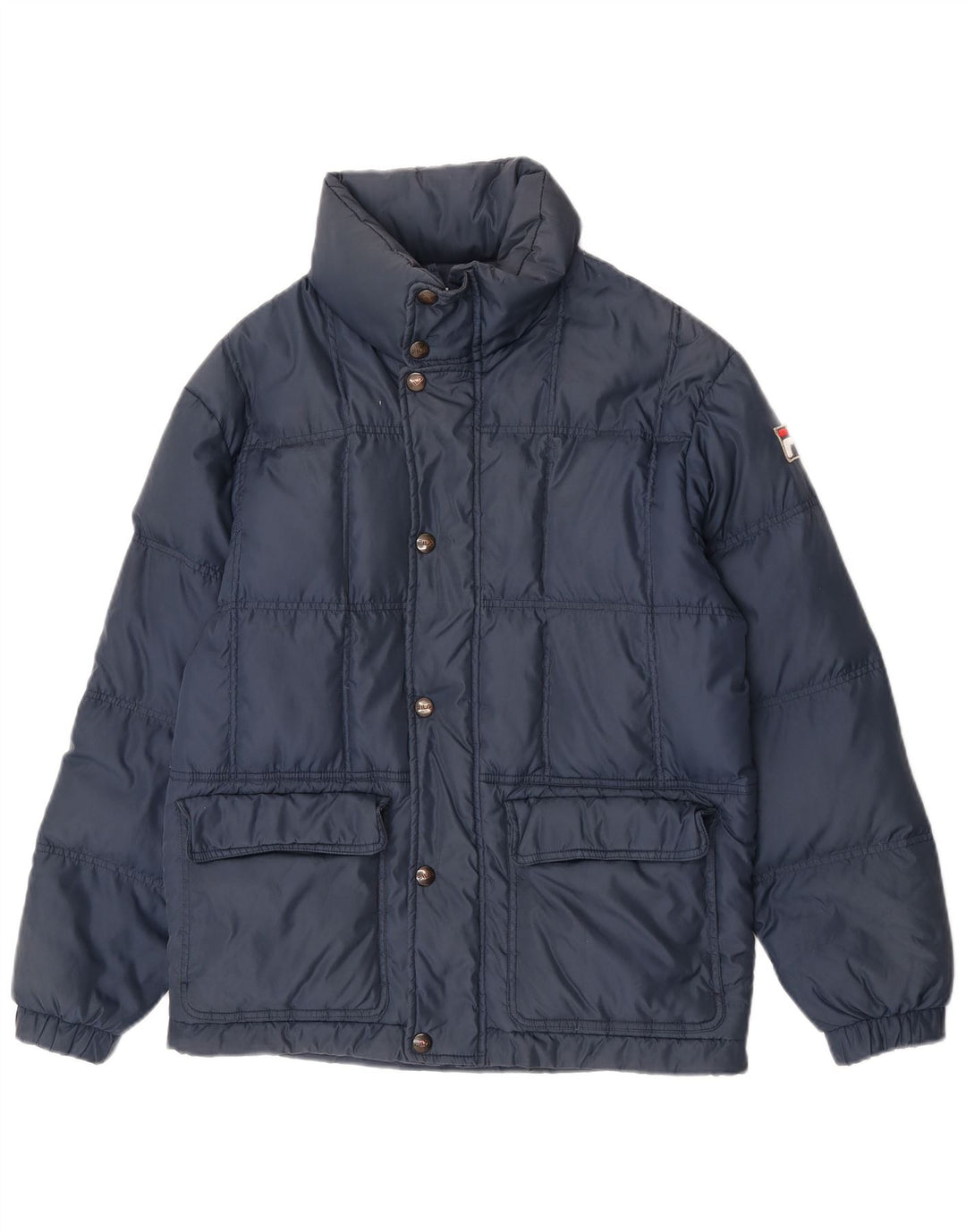 Giacca imbottita con cappuccio Fila Uomo IT 44 XS Blu Navy Nylon