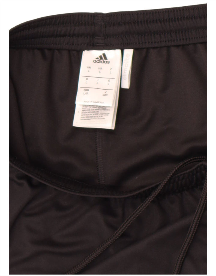 Pantaloncini sportivi Adidas Climalite da uomo grandi in poliestere nero