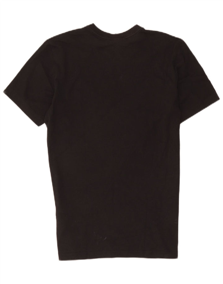 T-shirt grafica da uomo Adidas Top in cotone nero medio