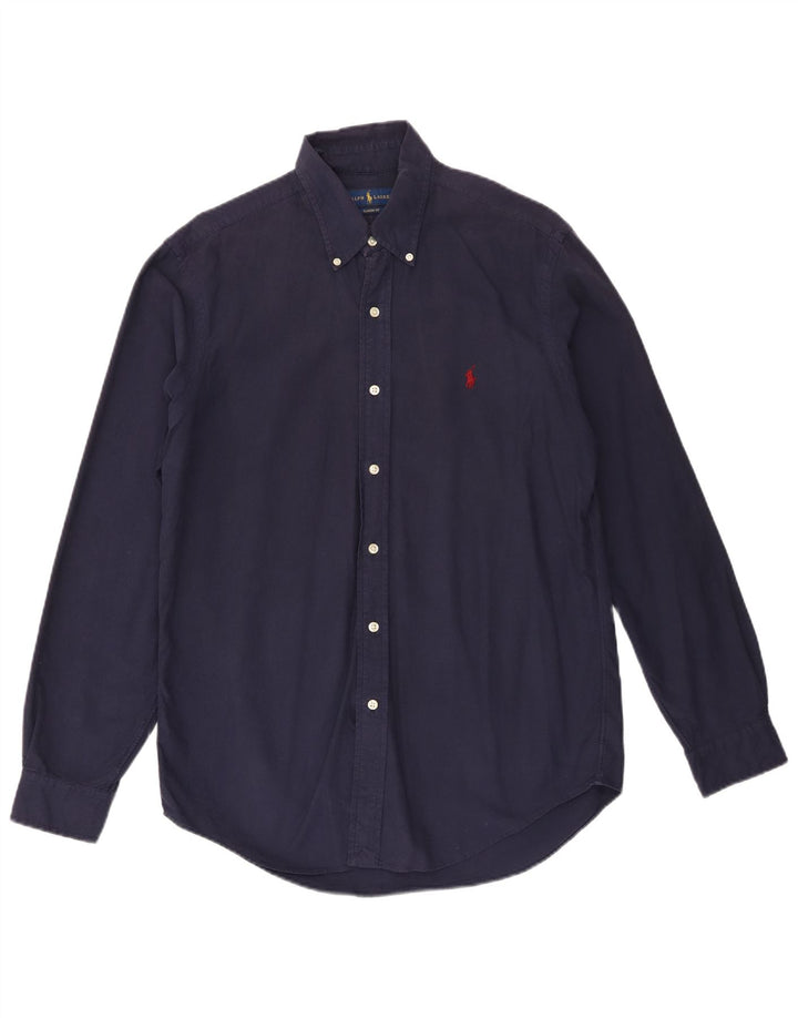 Camicia Ralph Lauren da uomo dalla vestibilità classica in cotone blu navy medio