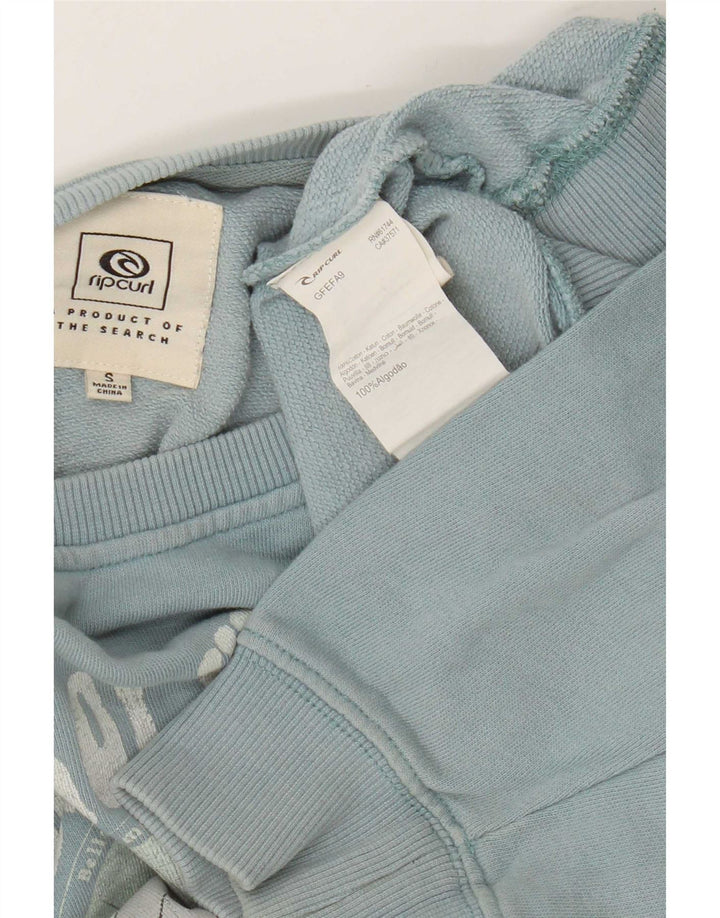Felpa grafica da uomo Rip Curl Maglione piccolo in cotone blu
