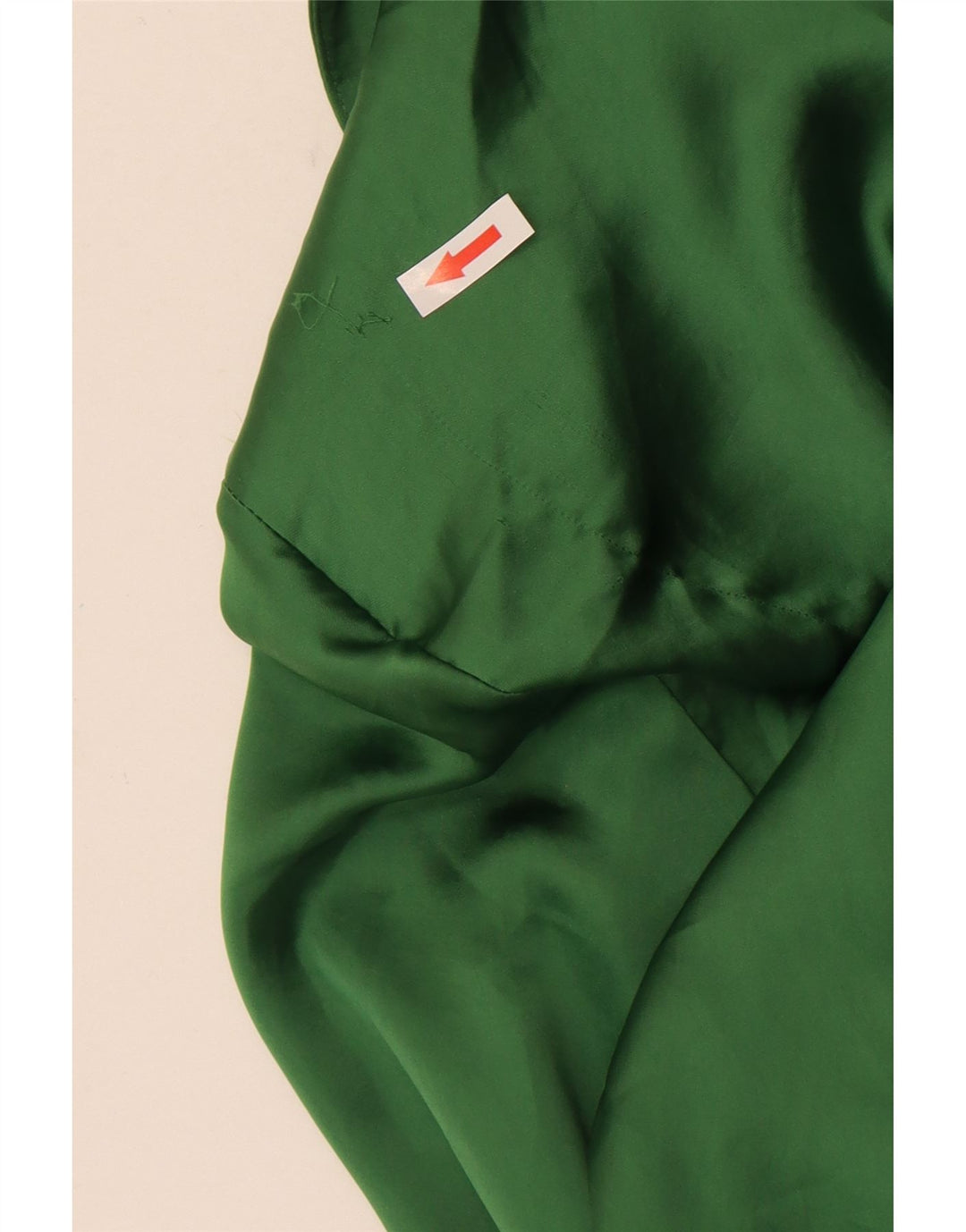 Abito camicia a maniche lunghe da donna Zara UK 12 Poliestere verde medio