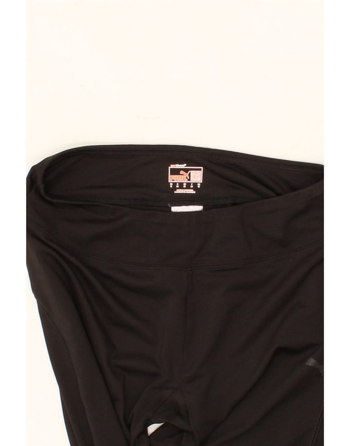 PUMA Womens Tracksuit Trousers UK 10 Small Black Polyester Vintage Puma and Second-Hand Puma from Messina Hembry 