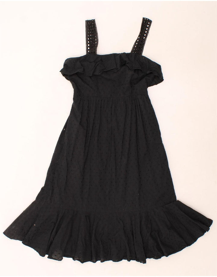 J. CREW Womens Sundress US 00 2XS Black Spotted Cotton Vintage J. Crew and Second-Hand J. Crew from Messina Hembry 