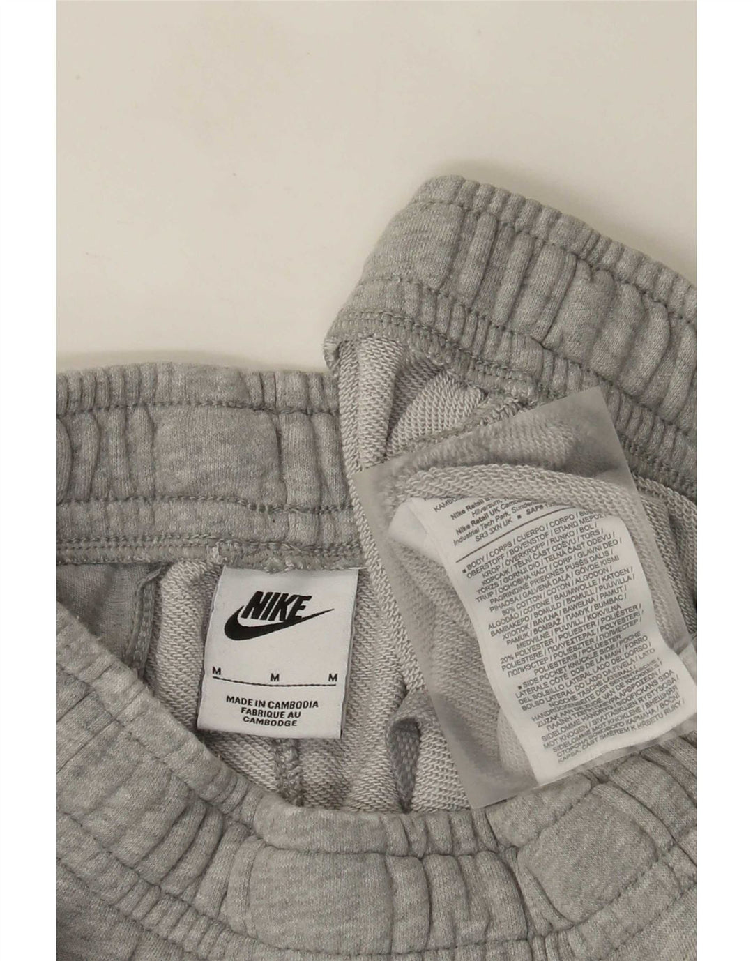 Pantaloni da tuta da uomo Nike Joggers in cotone chiazzato grigio medio
