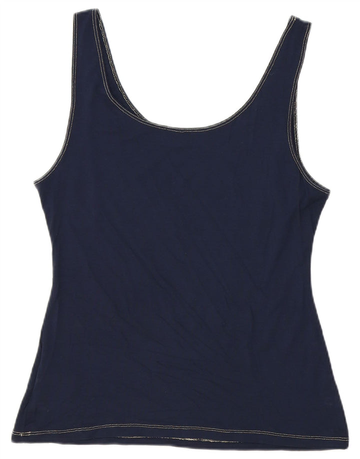 Canotta grafica corta da donna Roccobarocco IT 50 XL Blu Navy