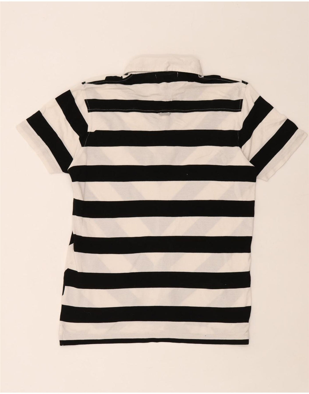 Polo da uomo Gant in cotone a righe bianche medie