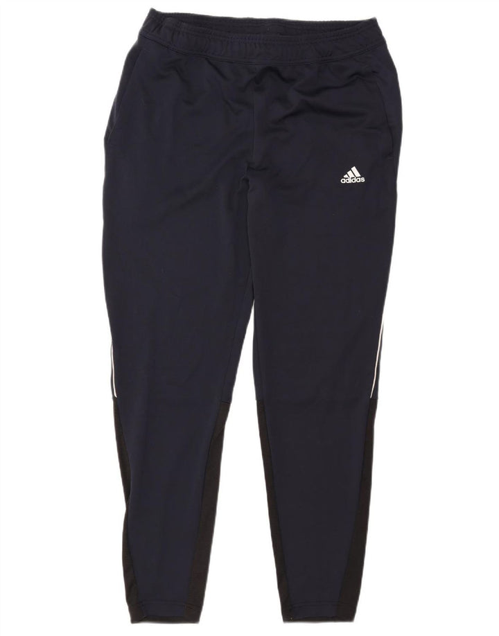 Pantaloni da tuta Adidas Aeroready da uomo grandi in poliestere blu navy