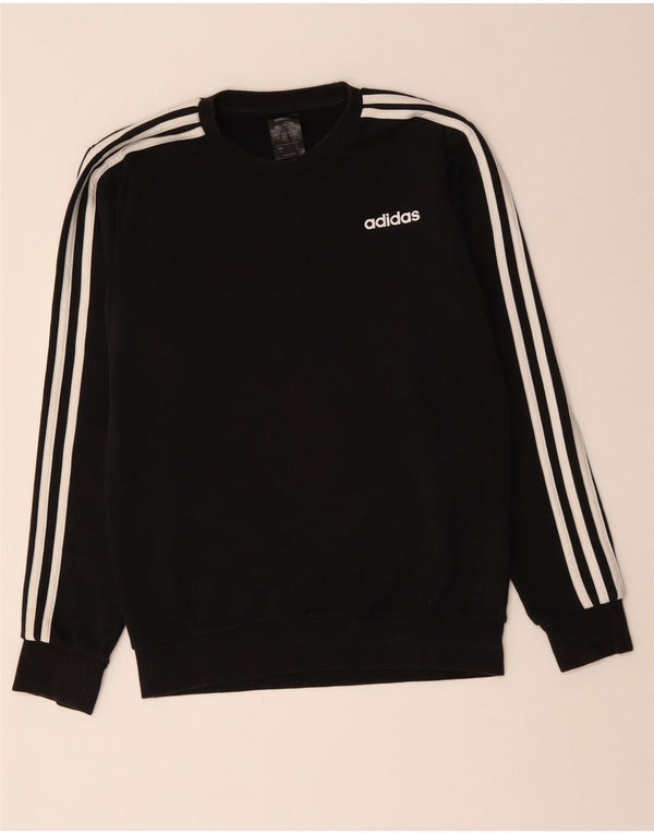 Felpa ADIDAS da uomo maglione piccolo cotone nero