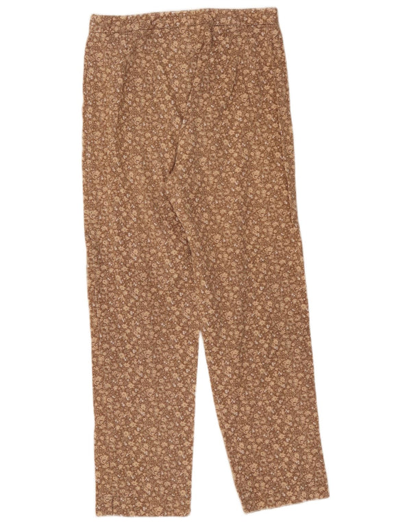 Eddie Bauer Womens Casual Trousers US 6 Medium W27 L25 Beige Floral