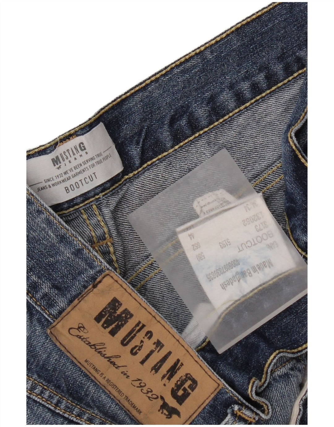Jeans Bootcut da uomo Mustang W34 L34 cotone blu