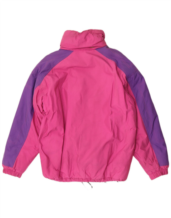 Giacca da sci con cappuccio da uomo Colle IT 48 Nylon color block rosa medio