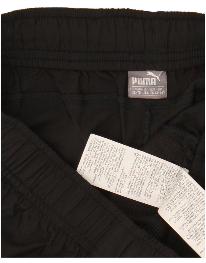 Pantaloncini sportivi Puma da ragazzo 13-14 anni in poliestere nero