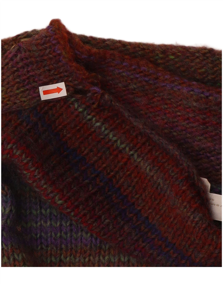 Maglione cardigan lungo da donna Marlboro Classics UK 14 medio multicolore