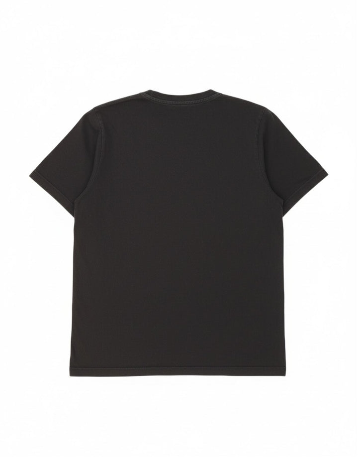 ADIDAS Mens Graphic T-Shirt Top Medium Black Cotton