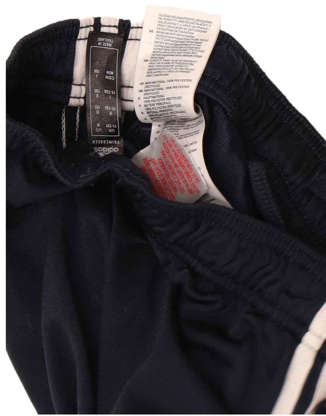 Pantaloni da tuta da ragazzo Adidas Joggers 11-12 anni in poliestere blu navy