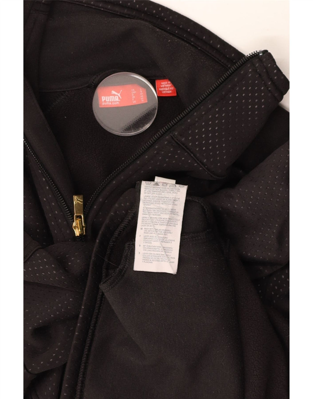 Giacca da tuta da donna PUMA UK 14 poliestere medio nero maculato