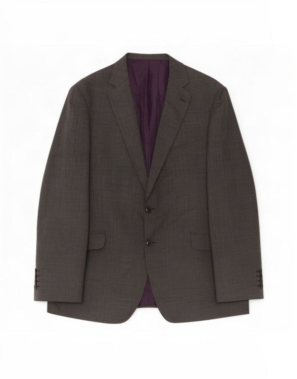 Giacca blazer a 2 bottoni da uomo Marks & Spencer UK 46 XL lana grigia
